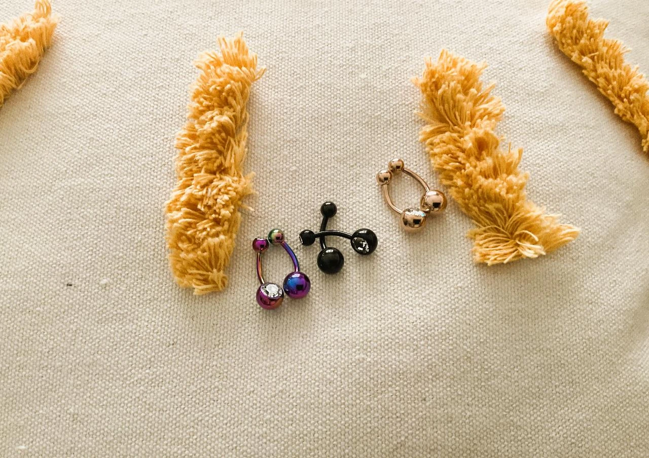 Set of 6 belly button piercings – various styles – great deal – photo 2